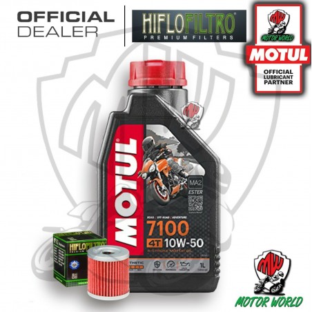 KIT TAGLIANDO 1 LITRO OLIO MOTUL 7100 10W50 FILTRO Suzuki AN 400 Burgman 2006