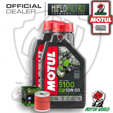 KIT TAGLIANDO 2 LITRI OLIO MOTUL 5100 10W50 FILTRO Suzuki AN 400 Burgman 2006