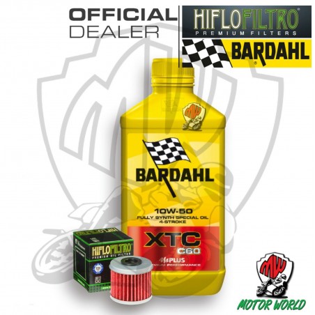 KIT TAGLIANDO 1 LT OLIO BARDAHL XTC C60 10W50 FILTRO Polaris 325 Ranger ETX 2016