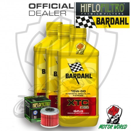 KIT TAGLIANDO 3 LT OLIO BARDAHL XTC C60 15W50 FILTRO Husqvarna TE 250 