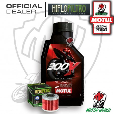 KIT TAGLIANDO 1 LT MOTUL 300V 10W40 FILTRO HIFLO Husqvarna TXC 310 R 2013 2014