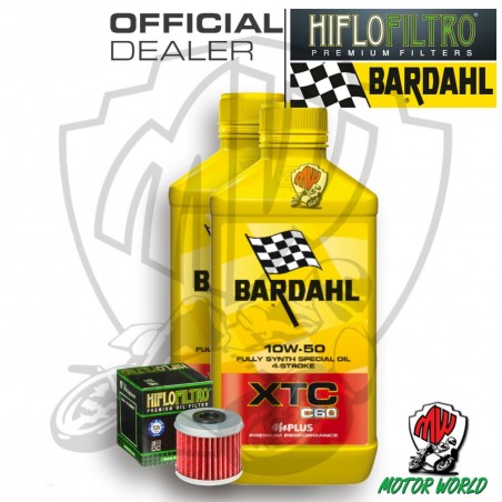 KIT TAGLIANDO 2 LT OLIO BARDAHL XTC C60 10W50 FILTRO Polaris 325 Ranger ETX 2016