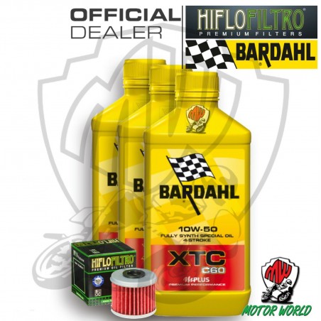 KIT TAGLIANDO 3 LT OLIO BARDAHL XTC C60 10W50 FILTRO Polaris 325 Ranger ETX 2016