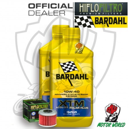 KIT TAGLIANDO 2 LT OLIO BARDAHL XTM 10W40 FILTRO Husqvarna TXC 310 R 2013 2014