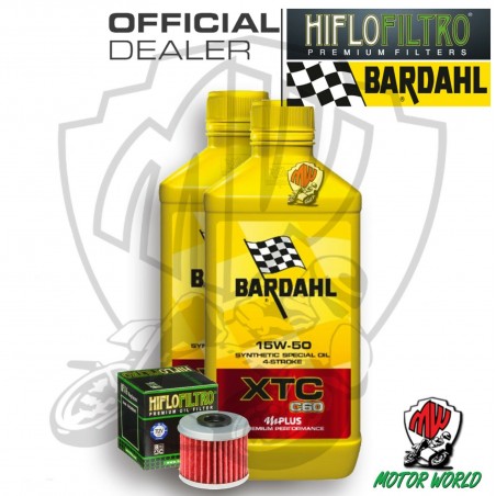 KIT TAGLIANDO 2 LT OLIO BARDAHL XTC C60 15W50 FILTRO Polaris 325 Ranger ETX 2016