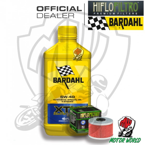 KIT TAGLIANDO 1 LITRO OLIO BARDAHL XTM 5W40 FILTRO  Kawasaki KX 450 2014 2015