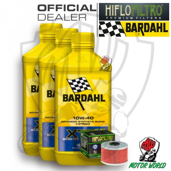 KIT TAGLIANDO 3 LITRI OLIO BARDAHL XTM 10W40 FILTRO Kawasaki KX 450 2014 2015