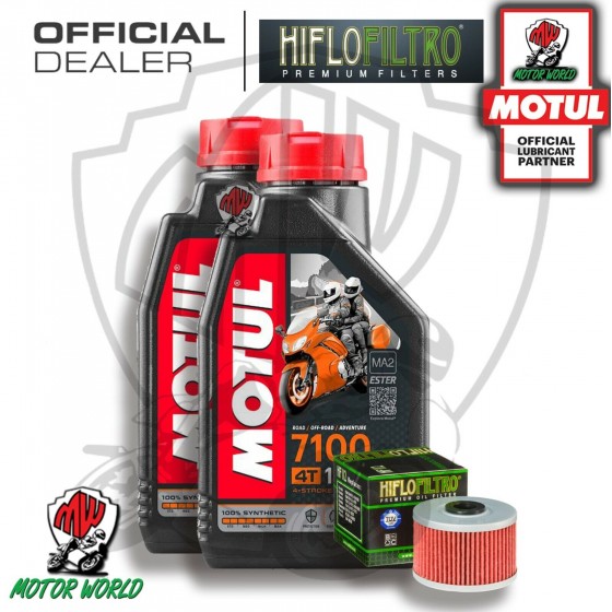 KIT TAGLIANDO 2 LITRI OLIO MOTUL 7100 10W40 FILTRO   Honda XR 500 1984 1985