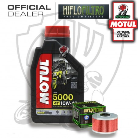 KIT TAGLIANDO 1 LITRO OLIO MOTUL 5000 10W40 FILTRO Gas Gas 510 SM 2009