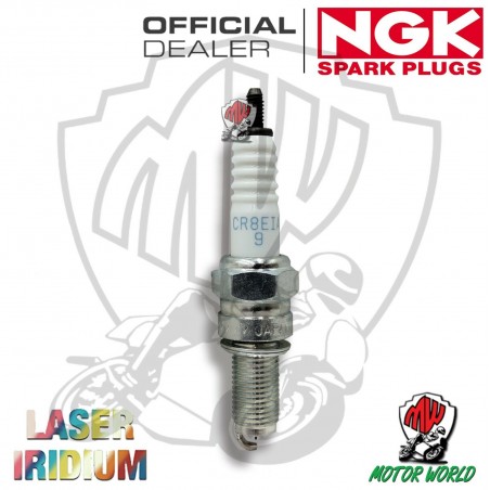 CANDELA NGK CR8EIA-9 IRIDIUM ACCENSIONE RACING A PASSO LUNGO PER MOTO E SCOOTER