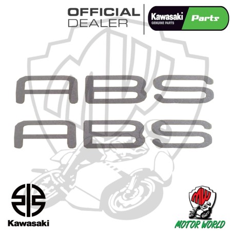 COPPIA ADESIVI ABS PARAFANGO KAWASAKI ZZR 1400 2006 - 2011