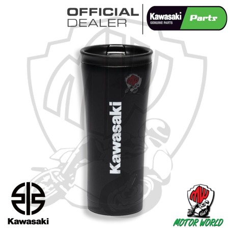 TAZZA BICCHIERE ACCIAIO ORIGINALE KAWASAKI 500 ml IDEA REGALO NATALE COMPLEANNO