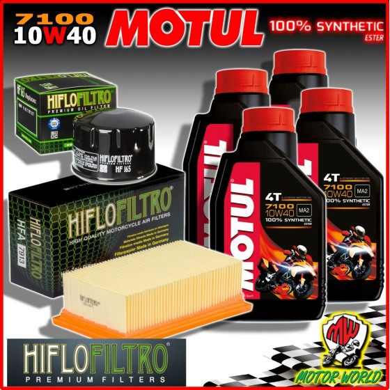 KIT TAGLIANDO OLIO MOTUL 7100 10W40 + FILTRI BMW F 800 ST Touring 2012