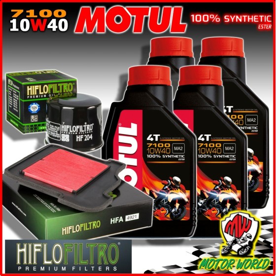 KIT TAGLIANDO OLIO MOTUL 7100 10W40 + FILTRI YAMAHA XSR 900 2016 2017 2018 2019