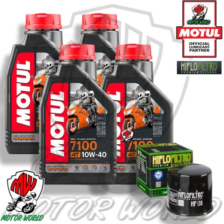 KIT TAGLIANDO MOTUL 7100 10W40 + FILTRO OLIO Suzuki VZR 1800 Intruder M1800 BZ