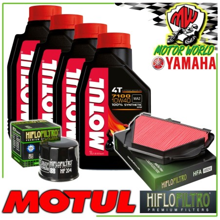 KIT TAGLIANDO OLIO MOTUL 7100 10W40 + FILTRI YAMAHA YZF-R1 60th Anniversary 2016