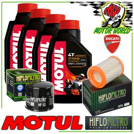 KIT TAGLIANDO OLIO MOTUL 7100 10W40 + FILTRI DUCATI 1200 Monster R 2018