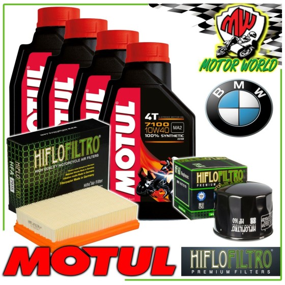 KIT TAGLIANDO OLIO MOTUL 7100 10W40 + FILTRI BMW R 1200 RT 2017 2018