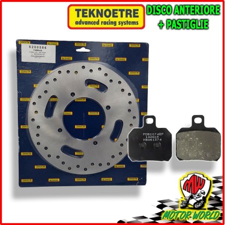 KIT DISCO FRENO POSTERIORE + PASTIGLIE ORGANICHE YAMAHA X-MAX YP R 125 2012 2013