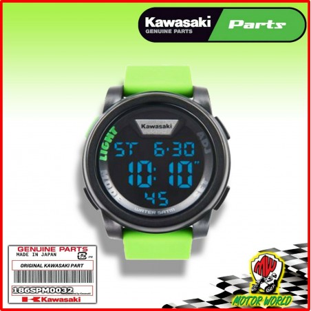 Genuine originale Kawasaki Verde Orologio Digitale Nuovo per 2019