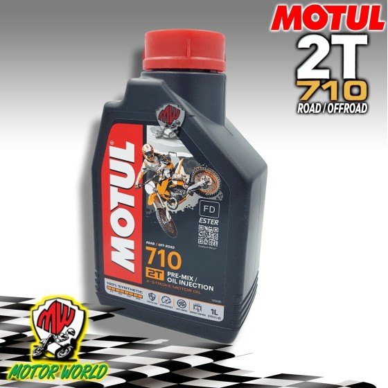 OLIO MOTUL 710 2T FD 100% SINTETICO 1 LITRI OFFROAD CROSS ENDURO