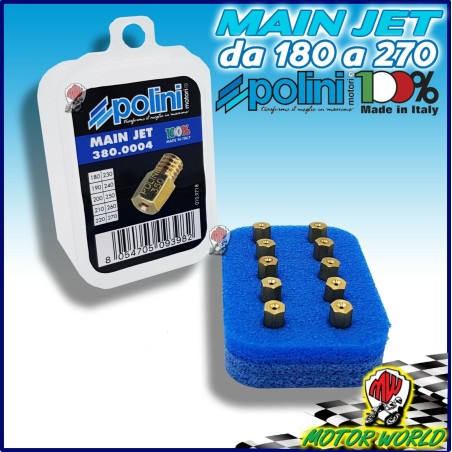 380.0004 SET 10 GETTI MASSIMO MIKUNI DAL 180 AL 270