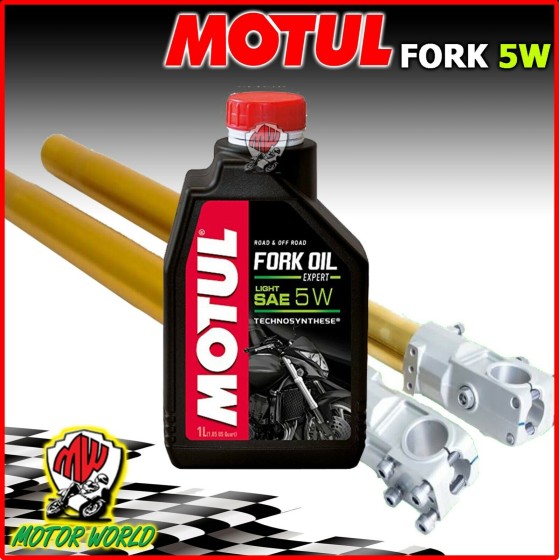 1 LITRO OLIO IDRAULICO MOTUL FORK OIL EXPERT HEAVY 5W FORCELLA FORCELLE