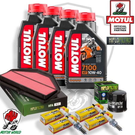 KIT TAGLIANDO OLIO MOTUL CANDELE FILTRI ARIA OLIO SUZUKI GSX-R 750 2004 2005