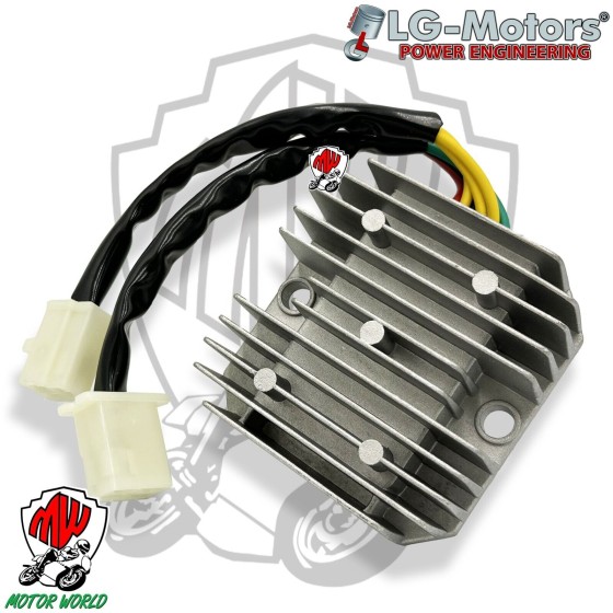 REGOLATORE DI TENSIONE RADDRIZZATORE 6 CAVI 2 CONNETTORI COMPATIBILE KYMCO DINK