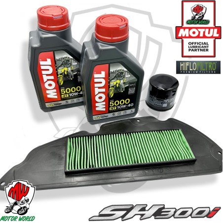 Tagliando HONDA SH 300 i 2018 2019 / Kit Olio Motul Filtri