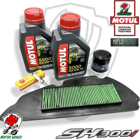 Kit Tagliando Motul e Hiflo HONDA SH 300 i con-senza abs 2018 2019