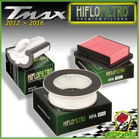 KIT TAGLIANDO 3 FILTRI ARIA ORIGINALI HIFLO per YAMAHA T-MAX TMAX 530 2016