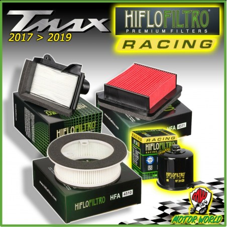 KIT TAGLIANDO 3 FILTRI ARIA + FILTRO OLIO ORIG. HIFLO per YAMAHA T-MAX 530 2019