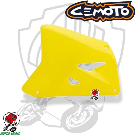 SPOILER COPRI RADIATORI FIANCHI GIALLO CEMOTO SUZUKI RM 2001 TO 2011