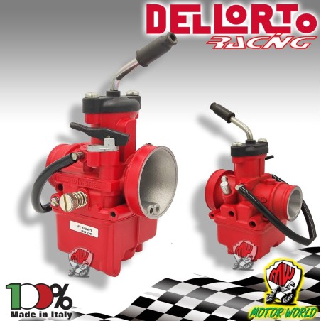 CARBURATORE VHST RACING ROSSO 28MM BS DELL'ORTO VALVOLA PIATTA - 09381