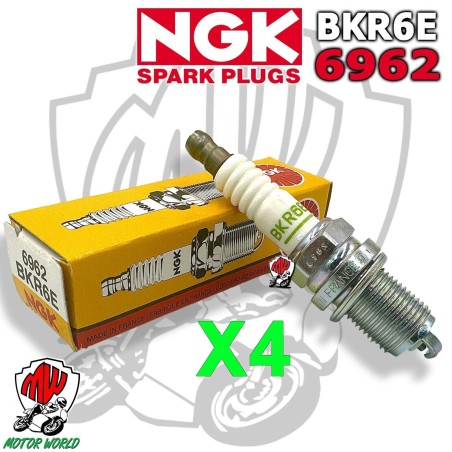 4X NGK BKR6E-11 2756 Candela Accensione KALOS 1,4 05- JAZZ II 02-08 SPORTAGE 2,0