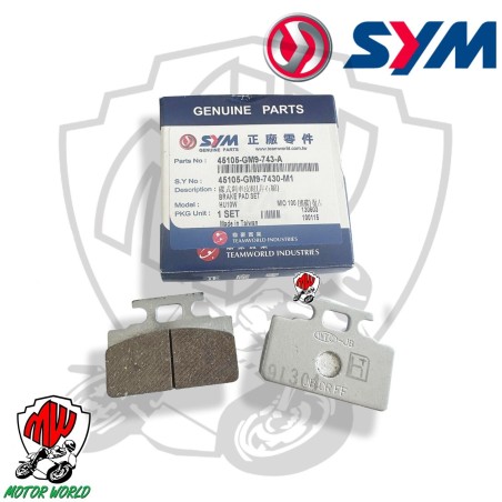 SET PASTIGLIE FRENO ANTERIORE ORIGINALE SYM MIO 100 2007 2008