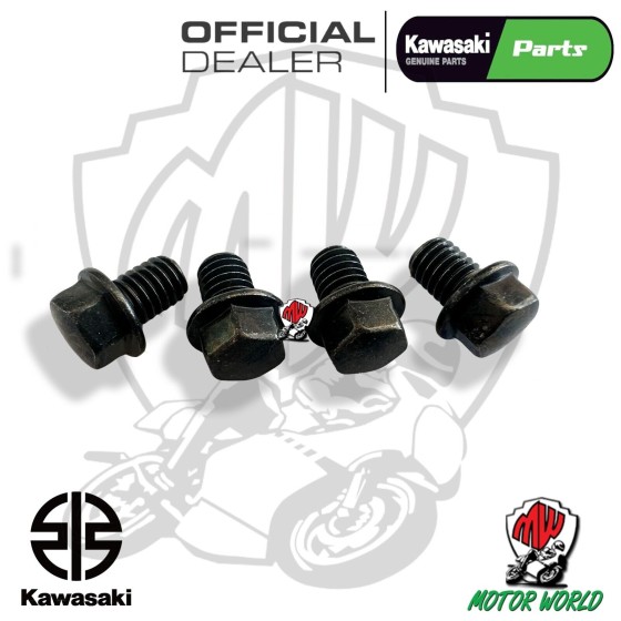 KIT 4 VITE PERNO FLANGIATO M6X8 ORIGINALI KAWASAKI VULCAN S 650 2015 - 2023