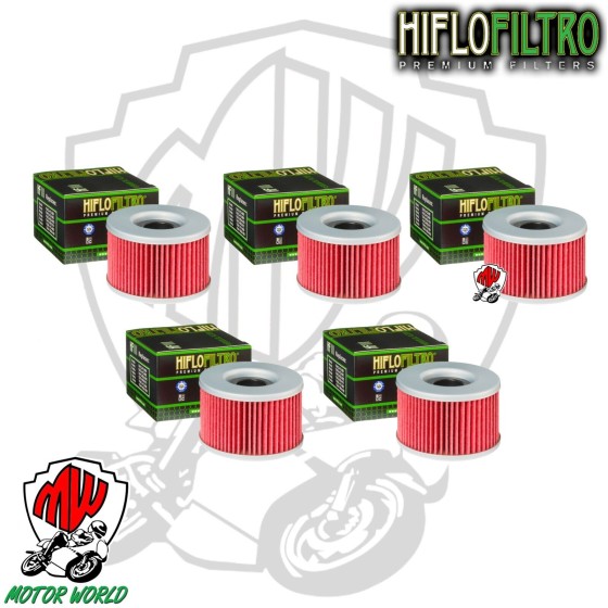 KIT 5 FILTRI OLIO HIFLO HF111 HONDA GL 650 Silver Wing 1983 - 1986