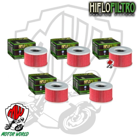 KIT 5 FILTRI OLIO HIFLO HF111 HONDA GL 650 Silver Wing 1983 - 1986