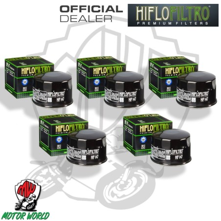 KIT 5 FILTRI OLIO HIFLO HF147