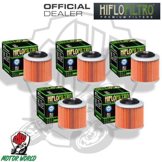 KIT 5 FILTRI OLIO ORIGINALE HIFLO HF151