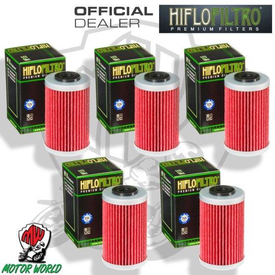 KIT 5 FILTRI OLIO HIFLO HF155