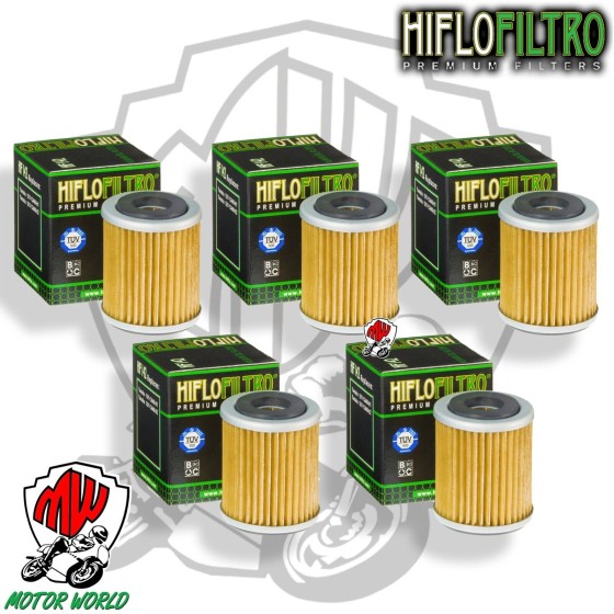 KIT 5 FILTRI OLIO ORIGINALE HIFLO HF142 Yamaha  YFM 400 Big Bear Hunter IRS