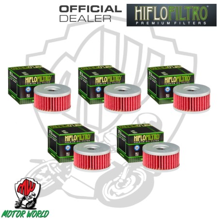 KIT 5 FILTRI OLIO HIFLO HF136 SUZUKI SG 350 1991 1992