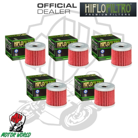 KIT 5 FILTRI OLIO HIFLO HF139 Suzuki DR-Z 400 SM 2021