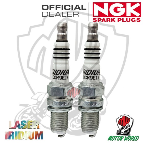 KIT 2 CANDELE COPPIA CANDELE NGK IRIDIUM DCR9EIX COD 6650