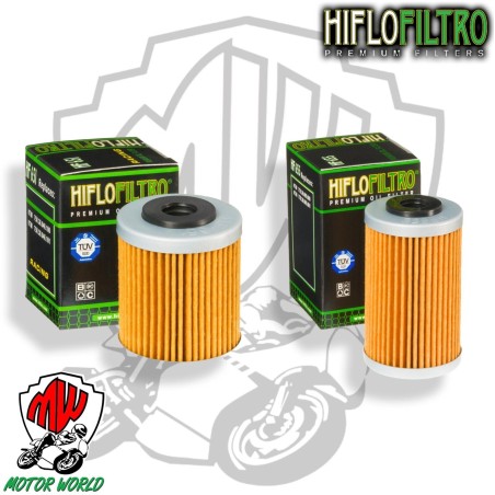 KIT 2 FILTRI FILTRO OLIO HIFLO HF651 + HF655 KTM 690 Rally Factory Replica 2008