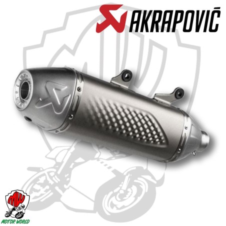 SILENZIATORE IN TITANIO AKRAPOVIC SLIP-ON LINE KTM EXC-F 500 2020 2021 2022 2023